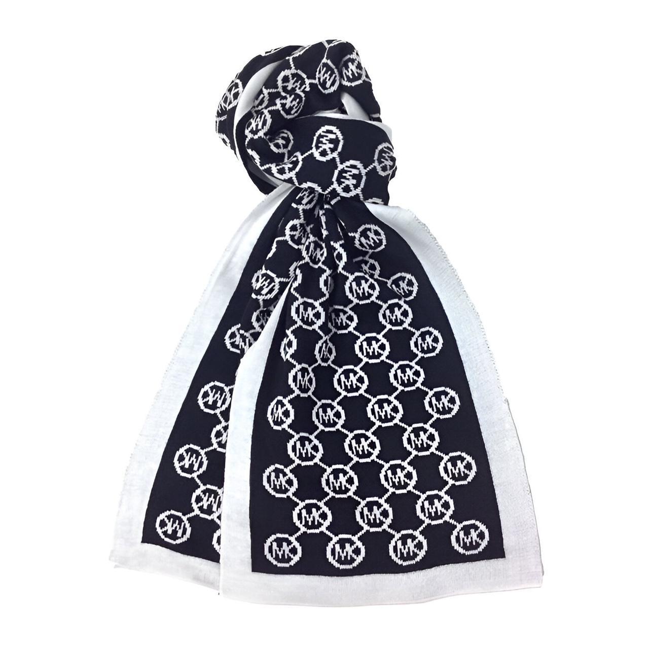 Michael kors scarf black and white on sale