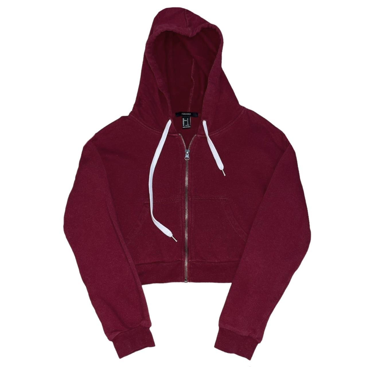 Red zip up hoodie forever 21 online