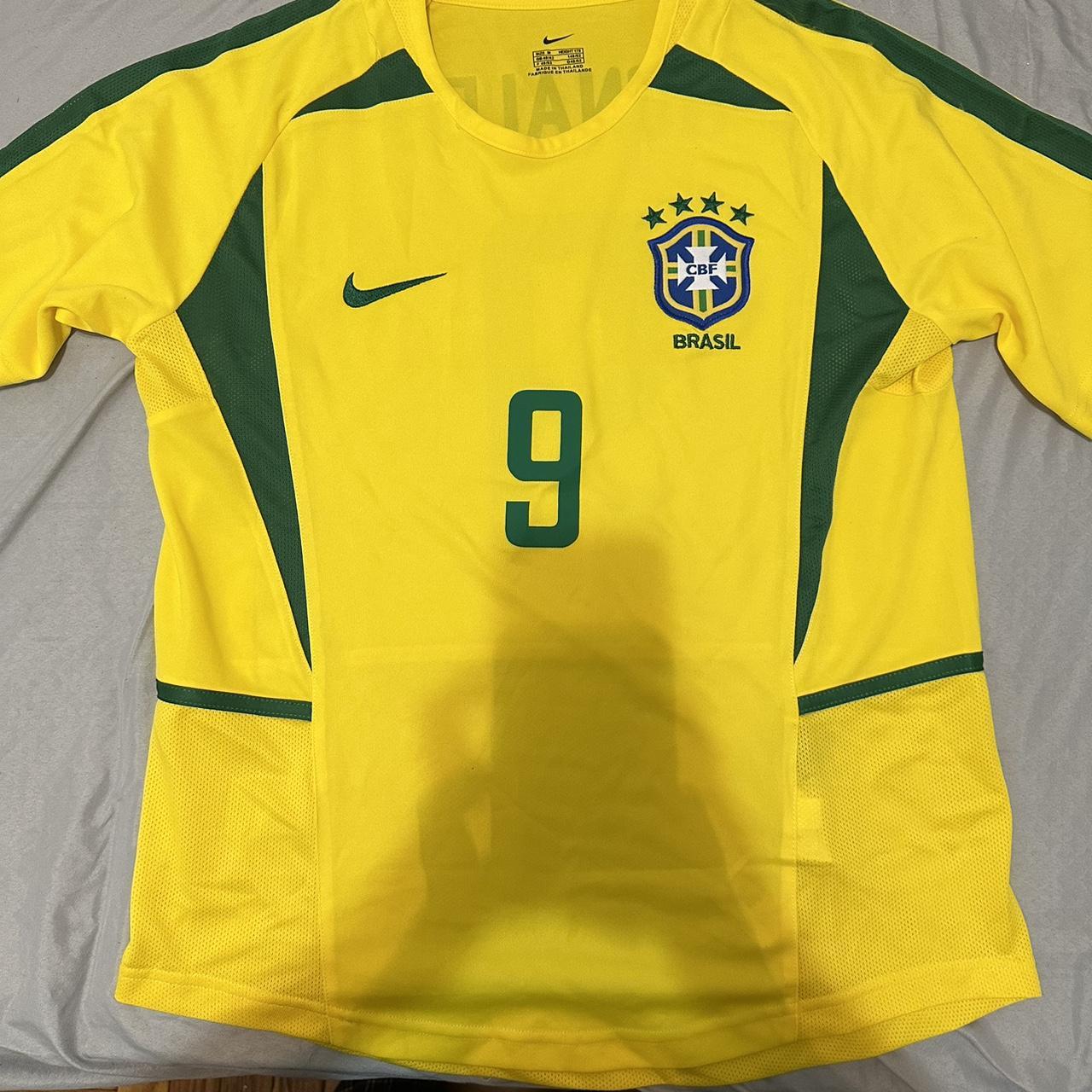 brazil 2002 world cup ronaldinho jersey