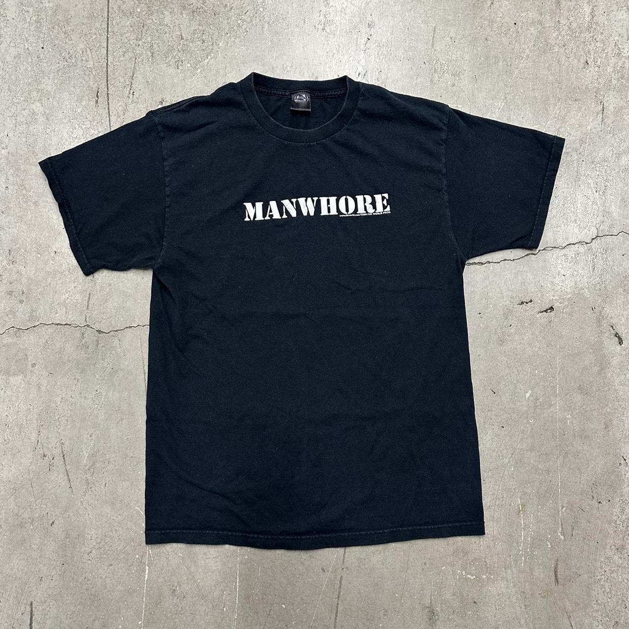 Y2K ‘04 SikWorld Manwhore Tee This shirt is in... - Depop