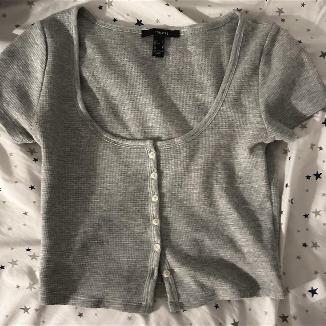 Forever 21 Women's Grey Shirt | Depop