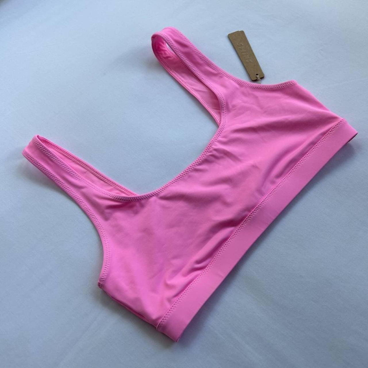 NWT SKIMS Swim Tank Bikini Top Color: Light Pink - Depop