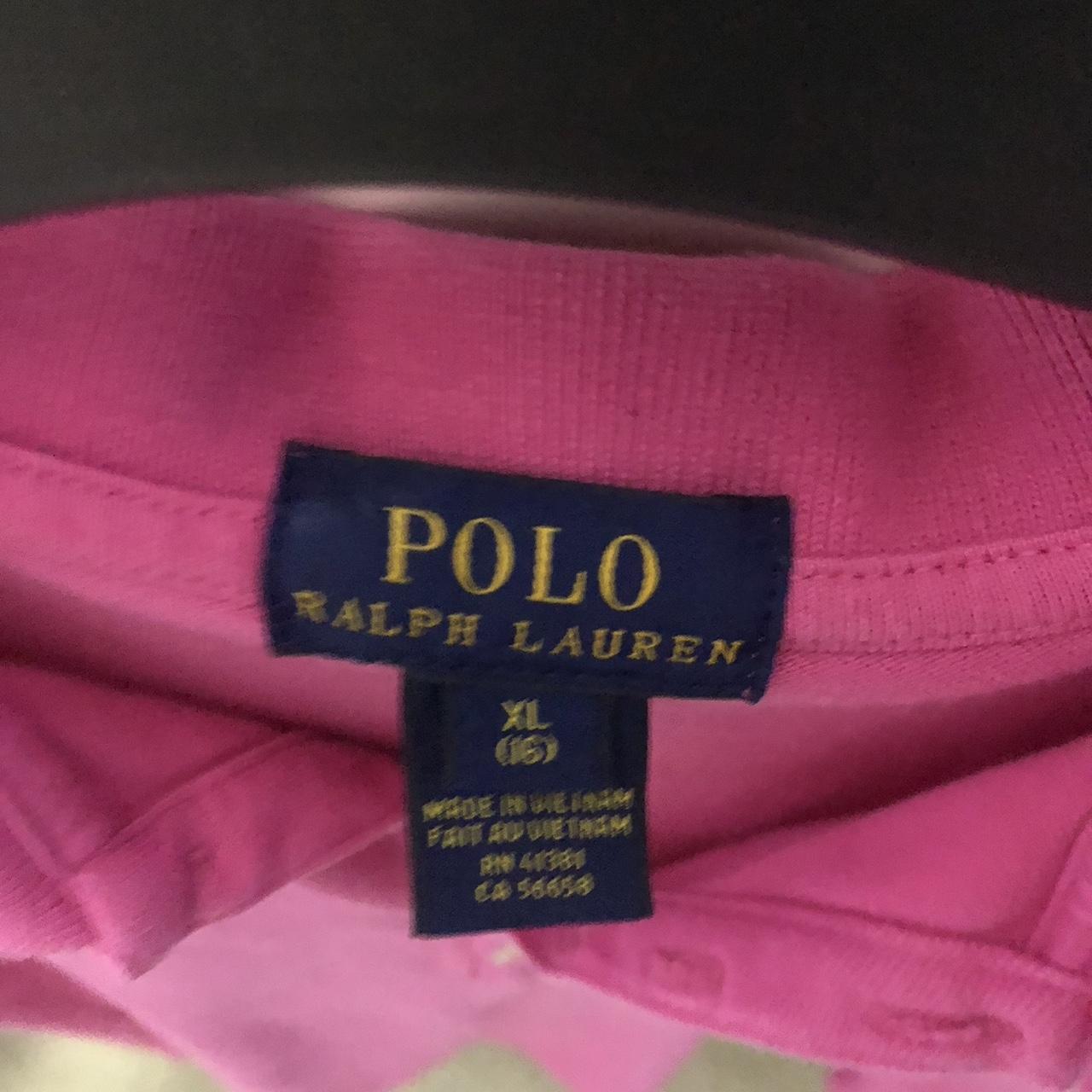 Pink RALPH LAUREN polo shirt. Will wash before... - Depop