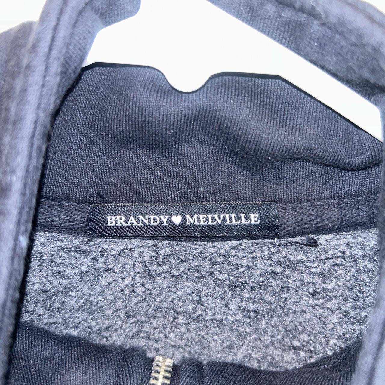 BRANDY MELVILLE “NEW YORK” QUARTER ZIP JACKET Depop