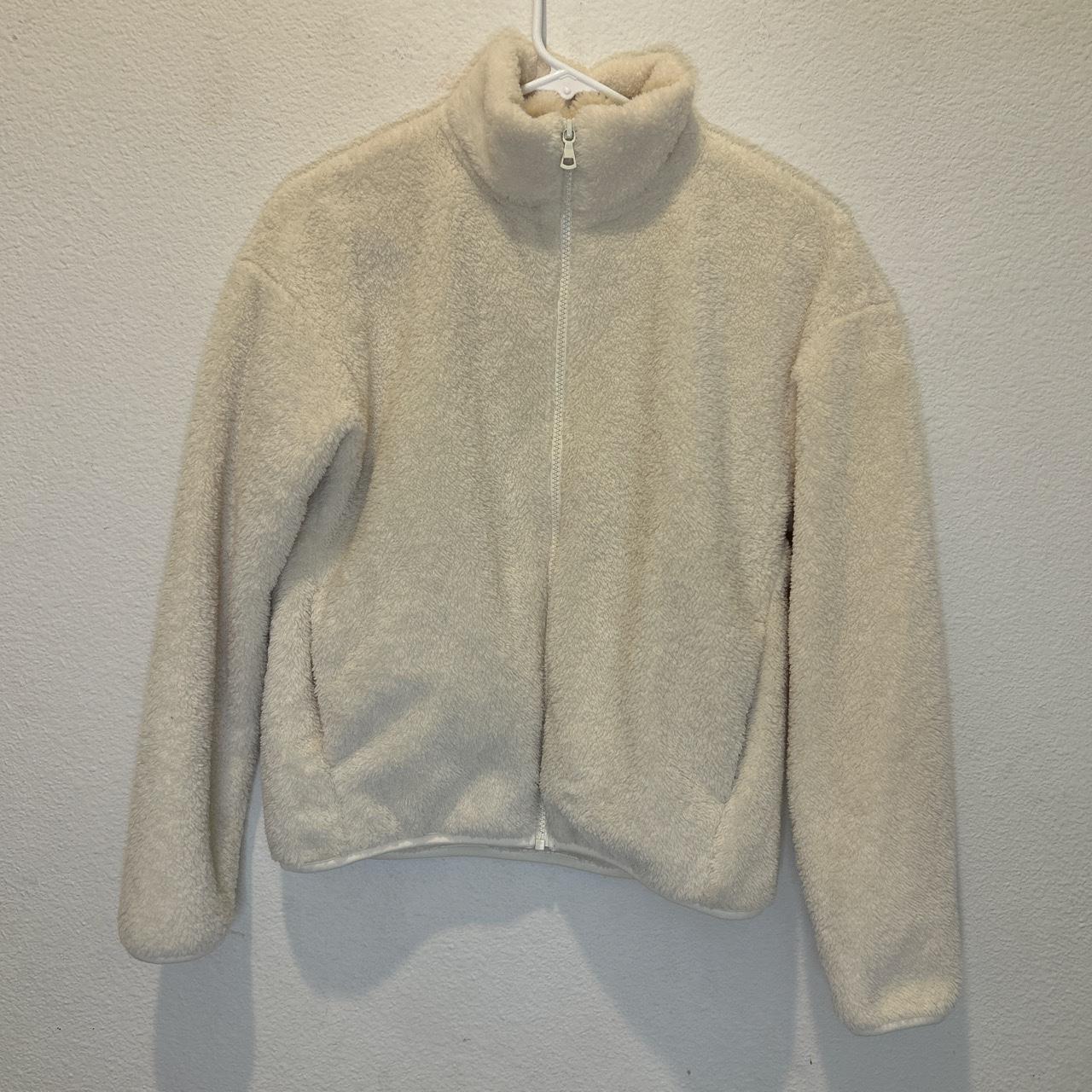 UNIQLO WOMENS SHERPA QUARTER ZIP JACKET - Depop