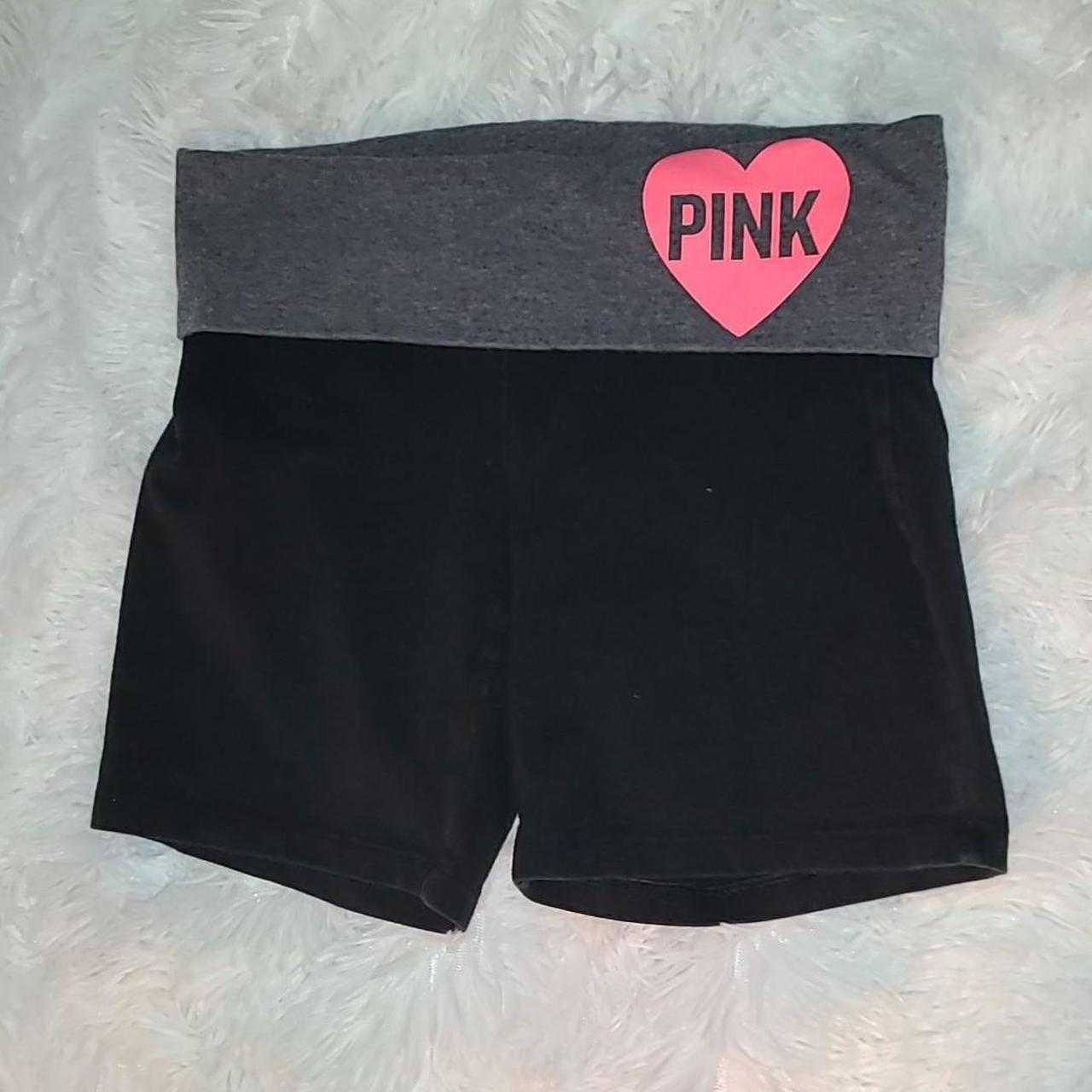 Victoria secret pink sequenced yoga shorts Size... Depop
