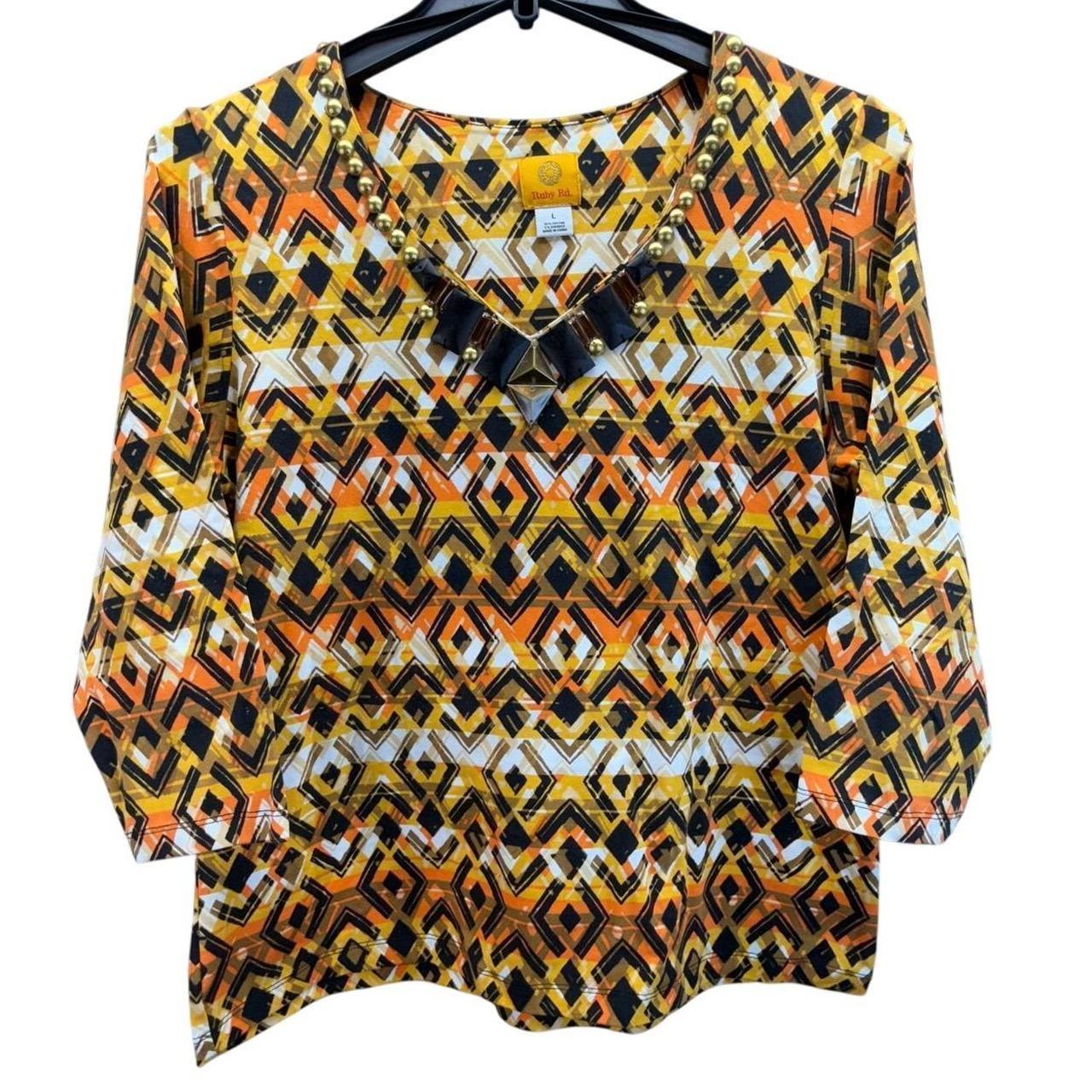 Ruby Rd. Women's Blouse - Multi - L – Ruby Rd. Wo… - image 1