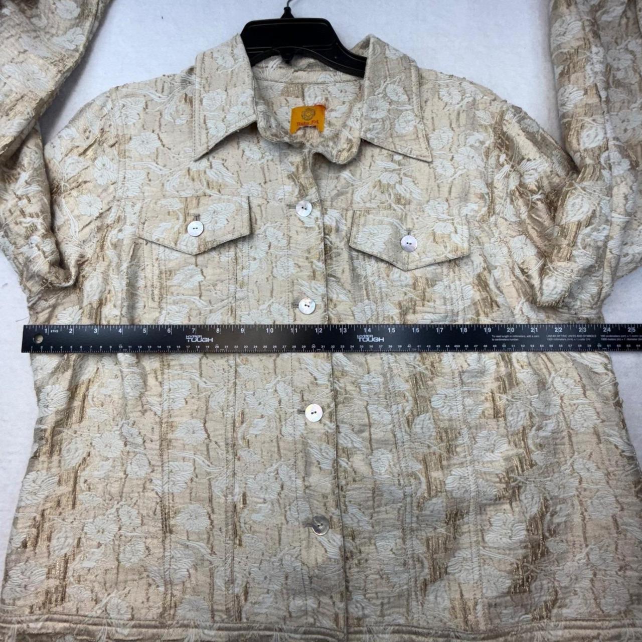 Ruby Rd. Women's Lightweight Jacket - Gold/White … - image 4