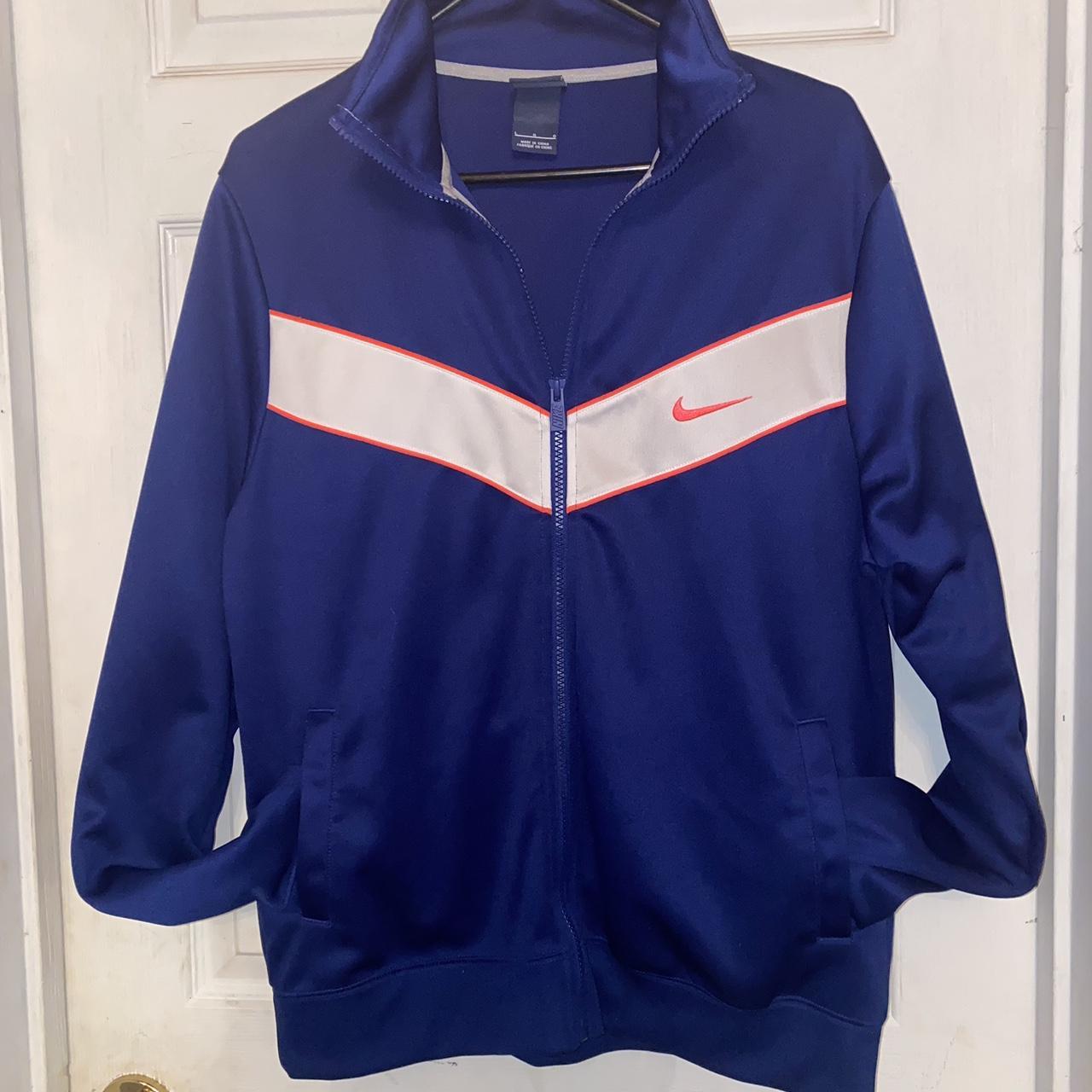 Orange blue best sale white nike jacket