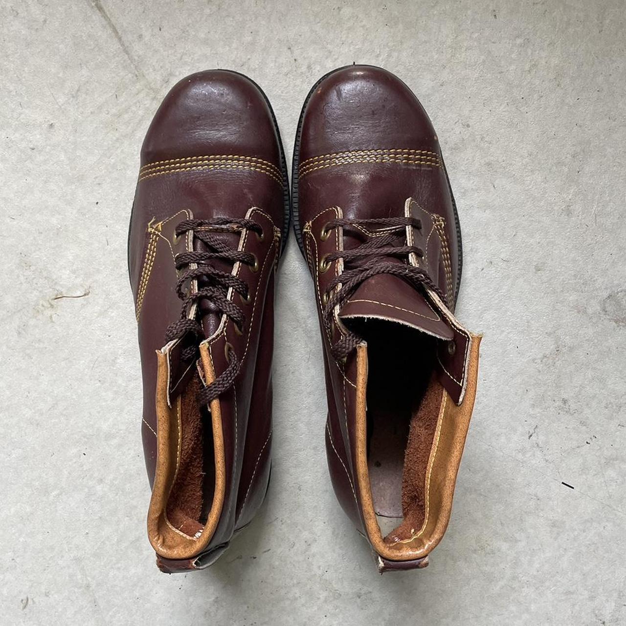 1960s Made in England steel toe cap boots. Read deal... - Depop