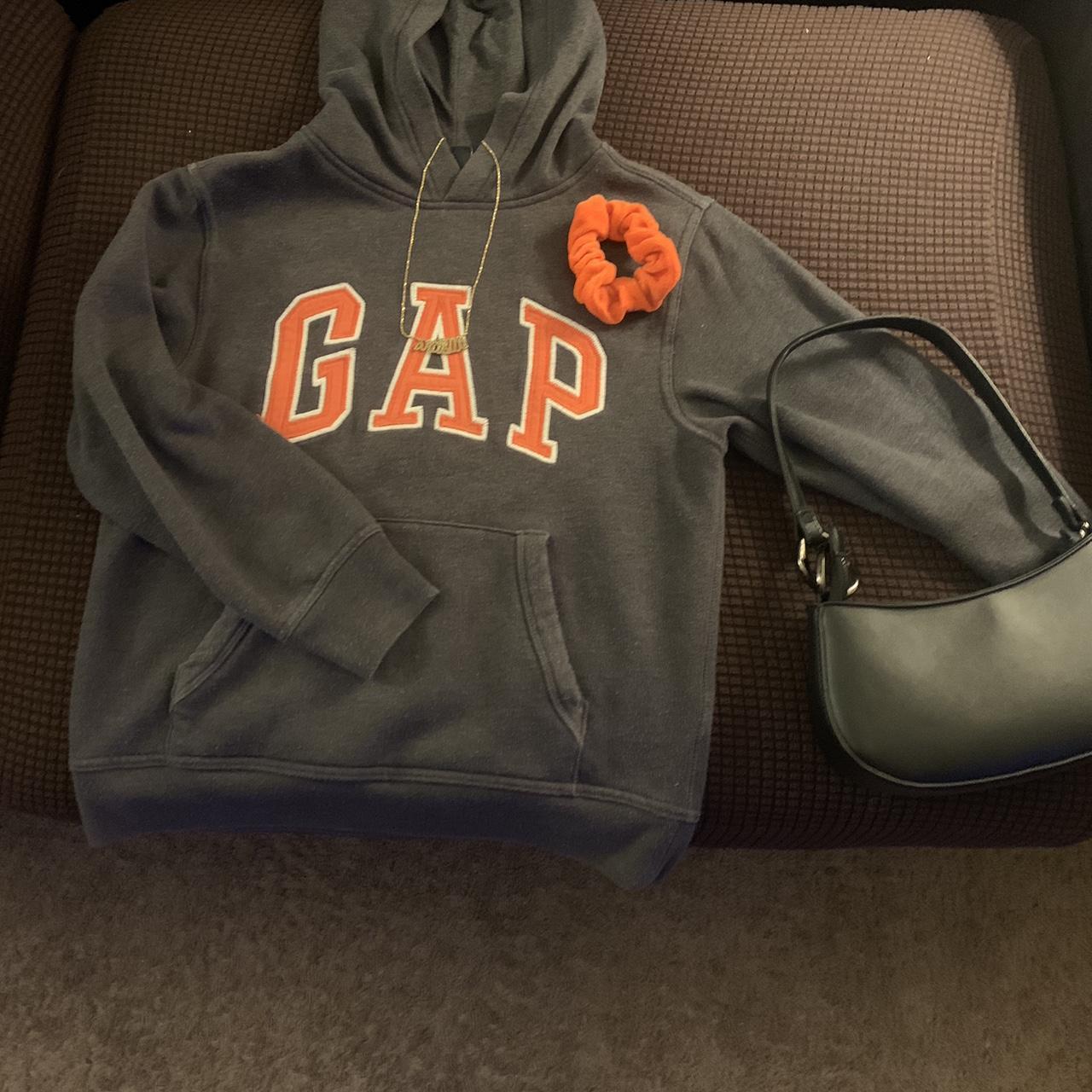 Gap Factory Women's Grey and Orange Jacket Depop