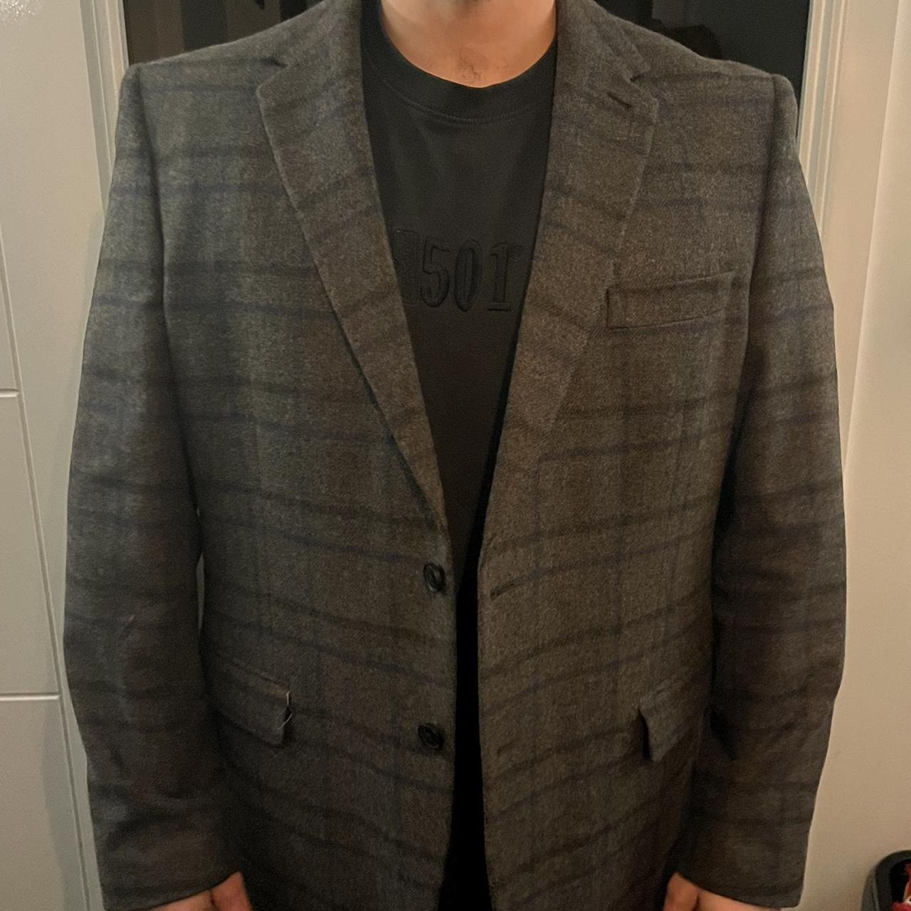 Marks & Spencer Men's Grey Tailoredjackets Depop