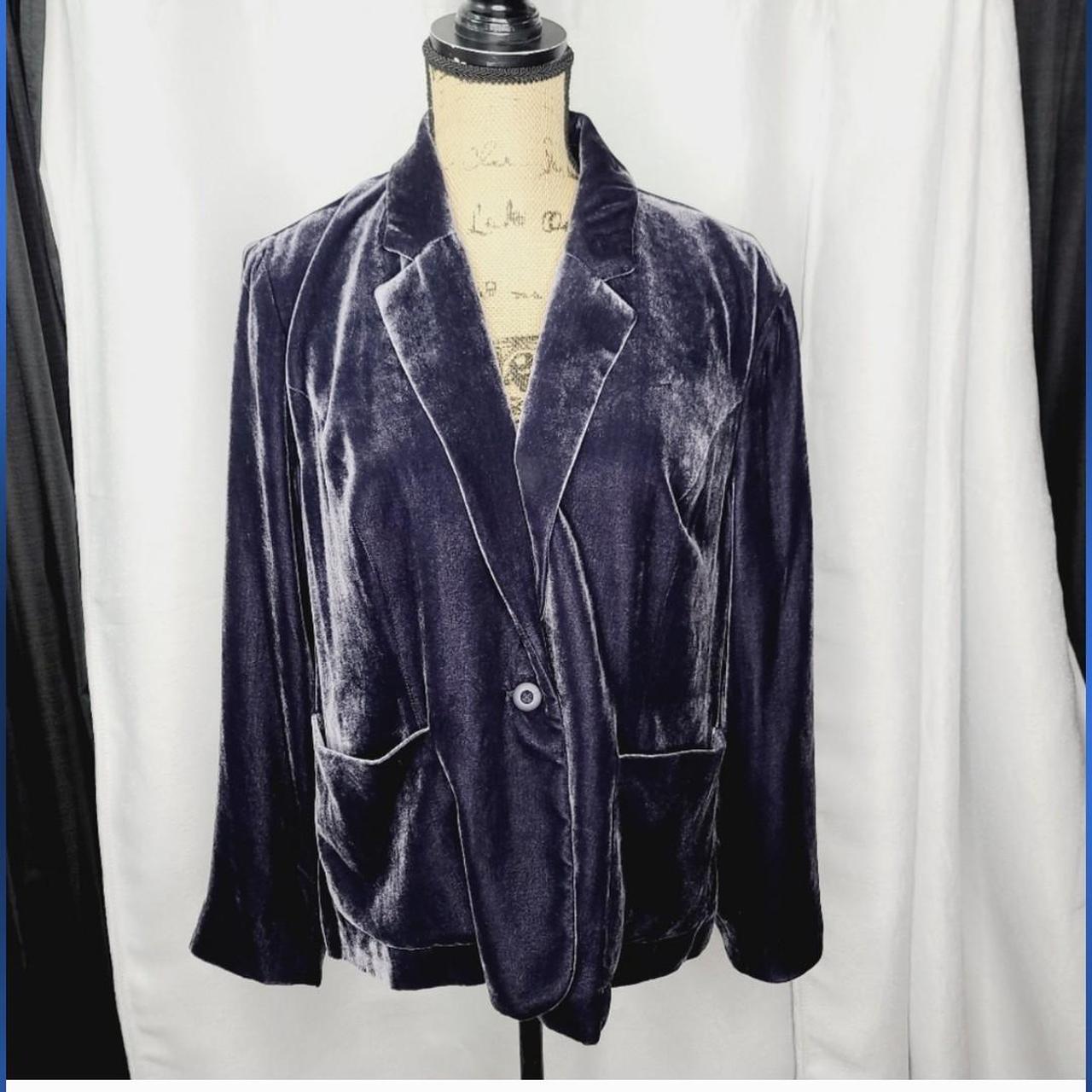 Pre-owned Velvet Jacket In Blue