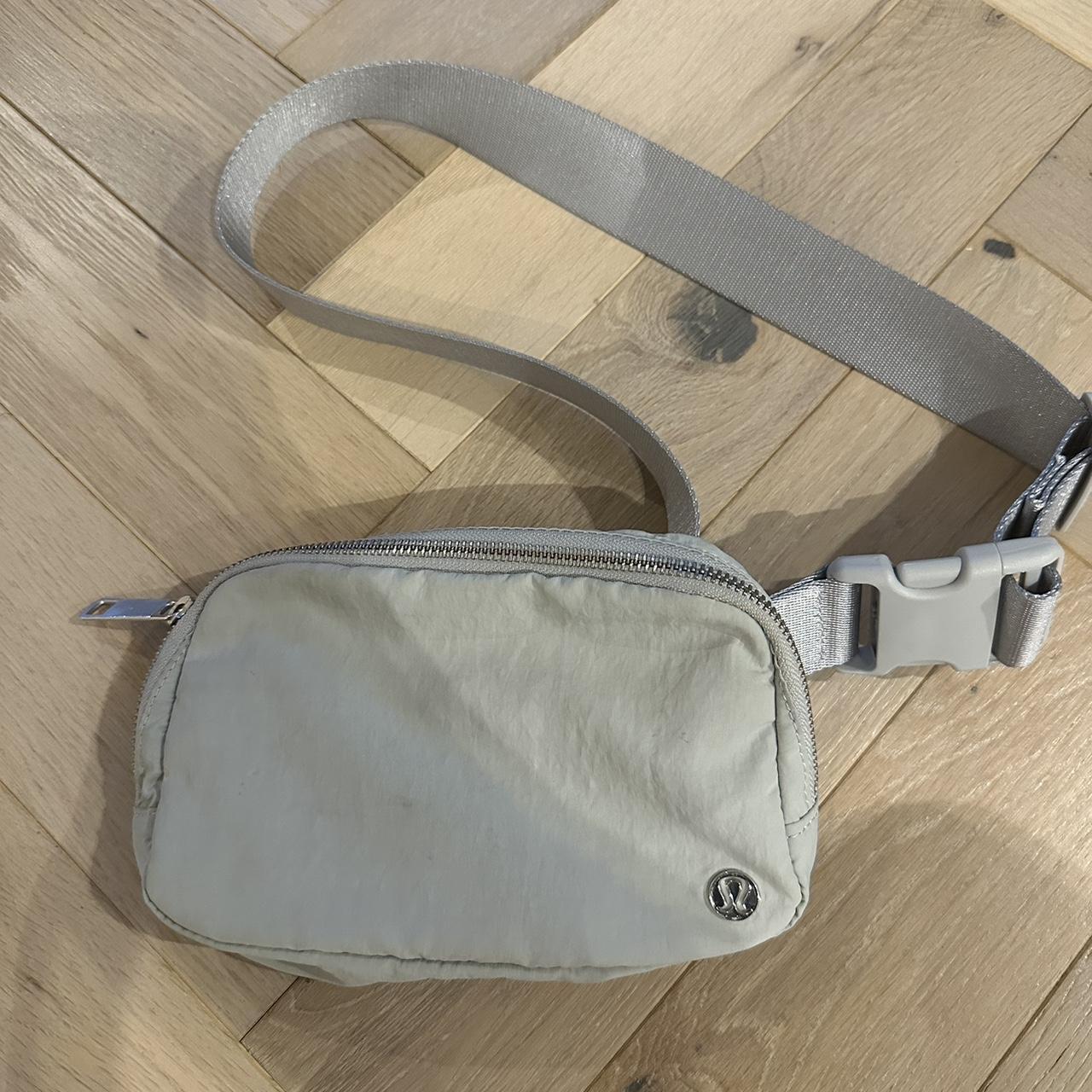 Lululemon belt bag Pale grey Tiny mark on front,... - Depop