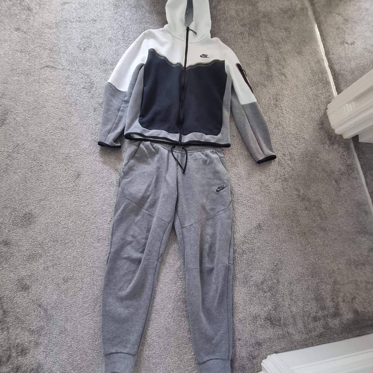 Nike Men's Grey and White Jumpsuit | Depop