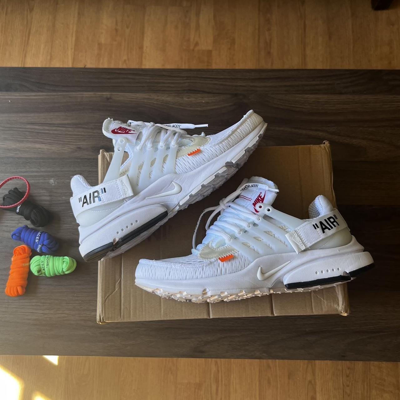 Off-White Men's White and Black Trainers