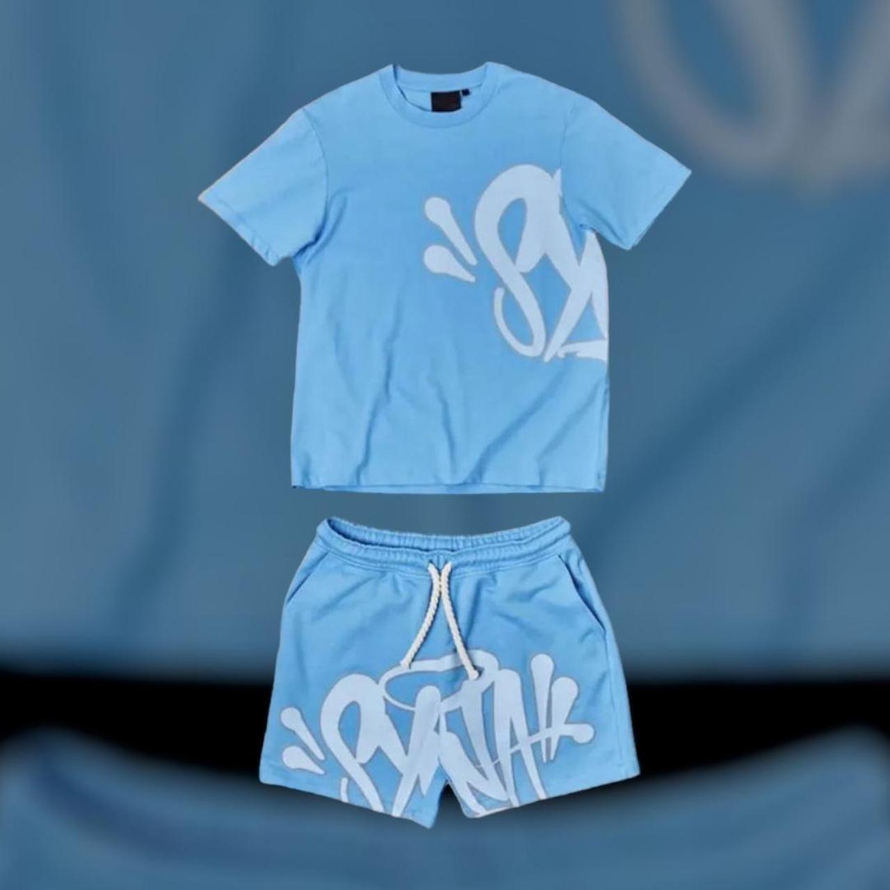 SYNA Short Set Cyan Brand New with Original Tags... - Depop