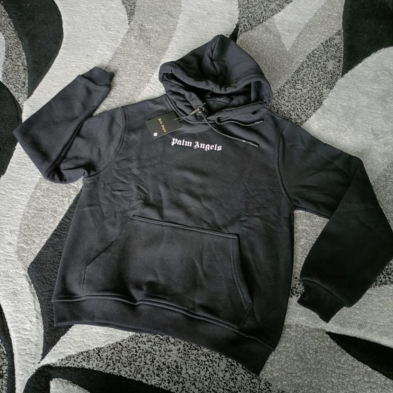 Black palm angels hoodie available for next day... - Depop