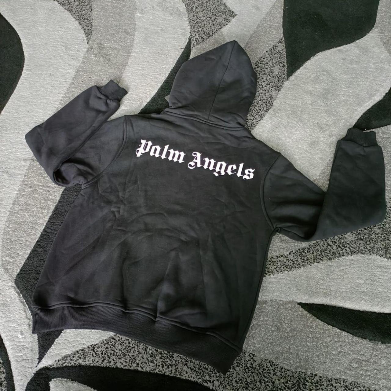 Black palm angels hoodie available for next day... - Depop