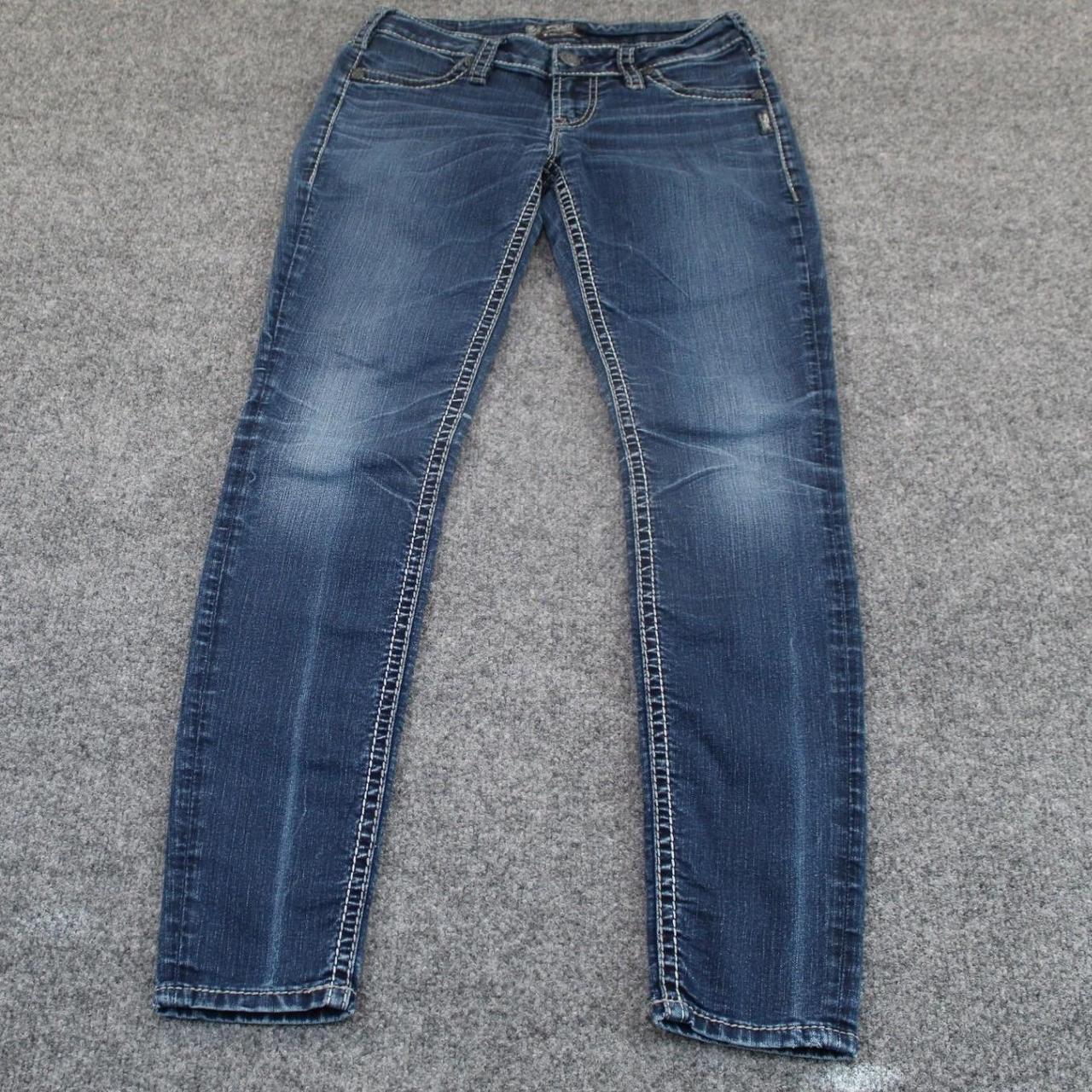 Silver Jeans Co. Women's Skinny Distressed Jeans … - image 2