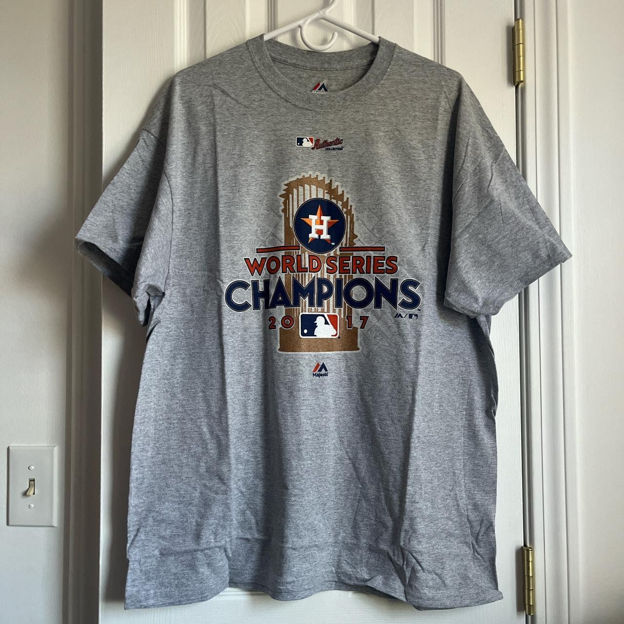 Black Astros 2017 World Series Champions shirt from - Depop