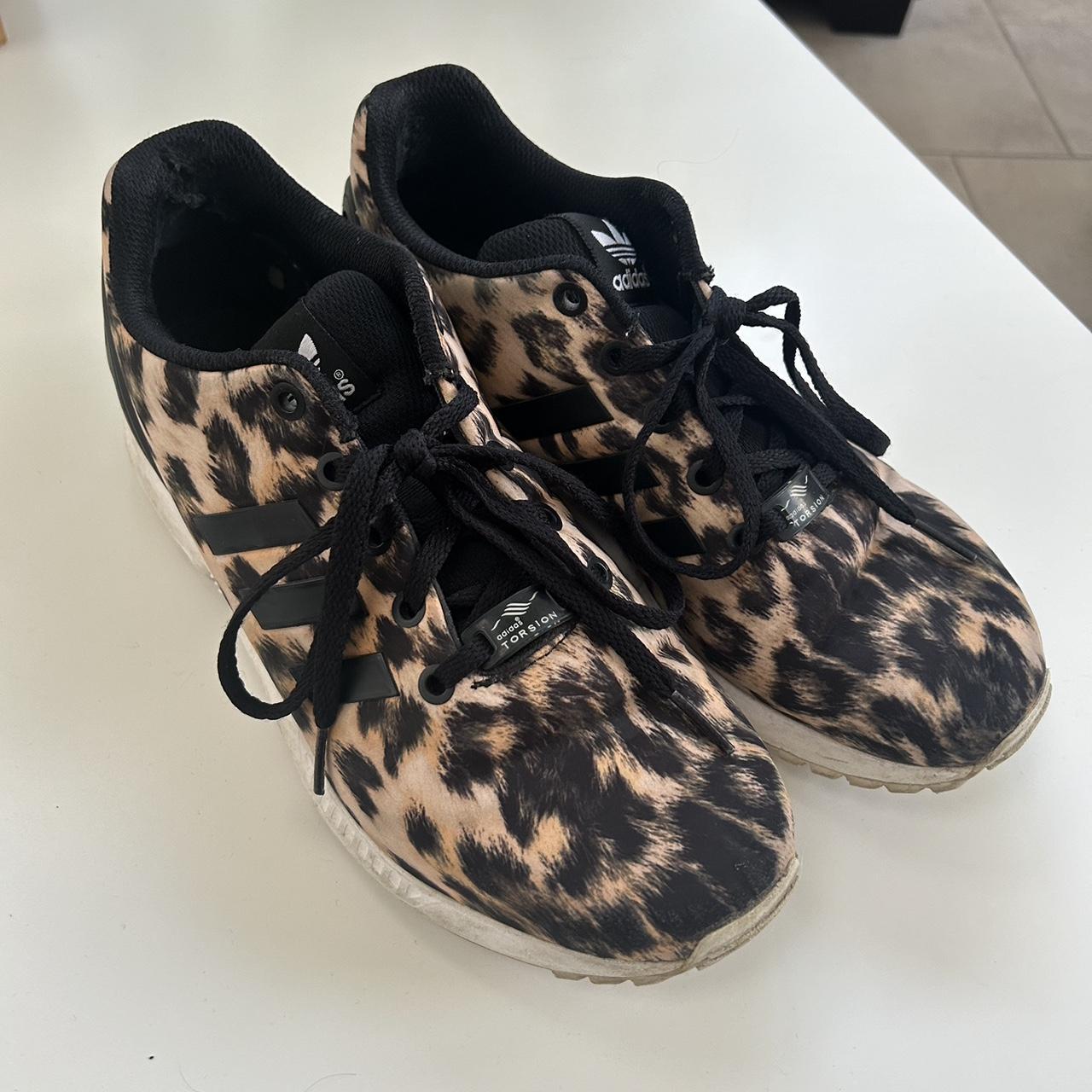 Adidas ZX Flux trainers Leopard print cheetah print