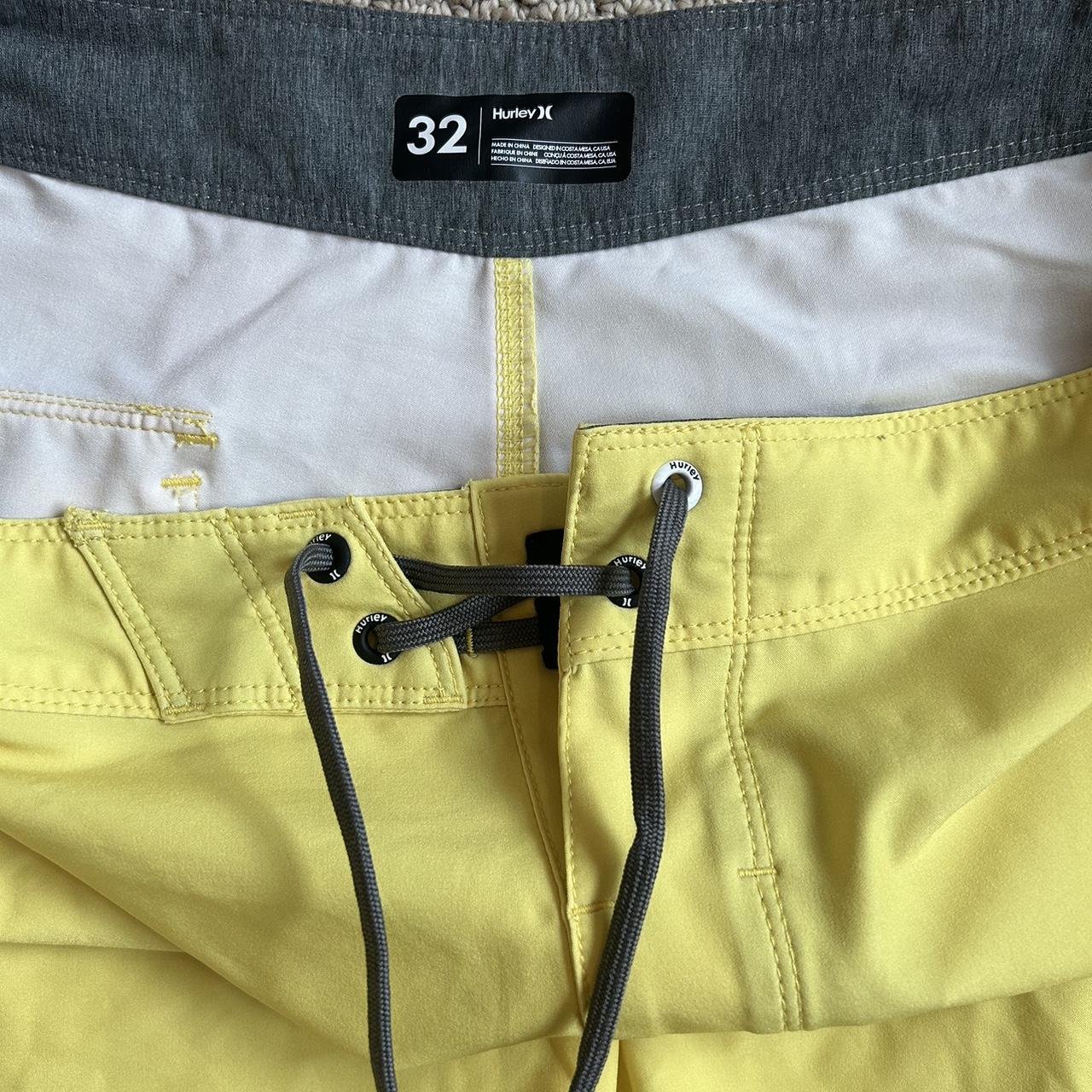 Hurley Men's Yellow Swimbriefsshorts Depop