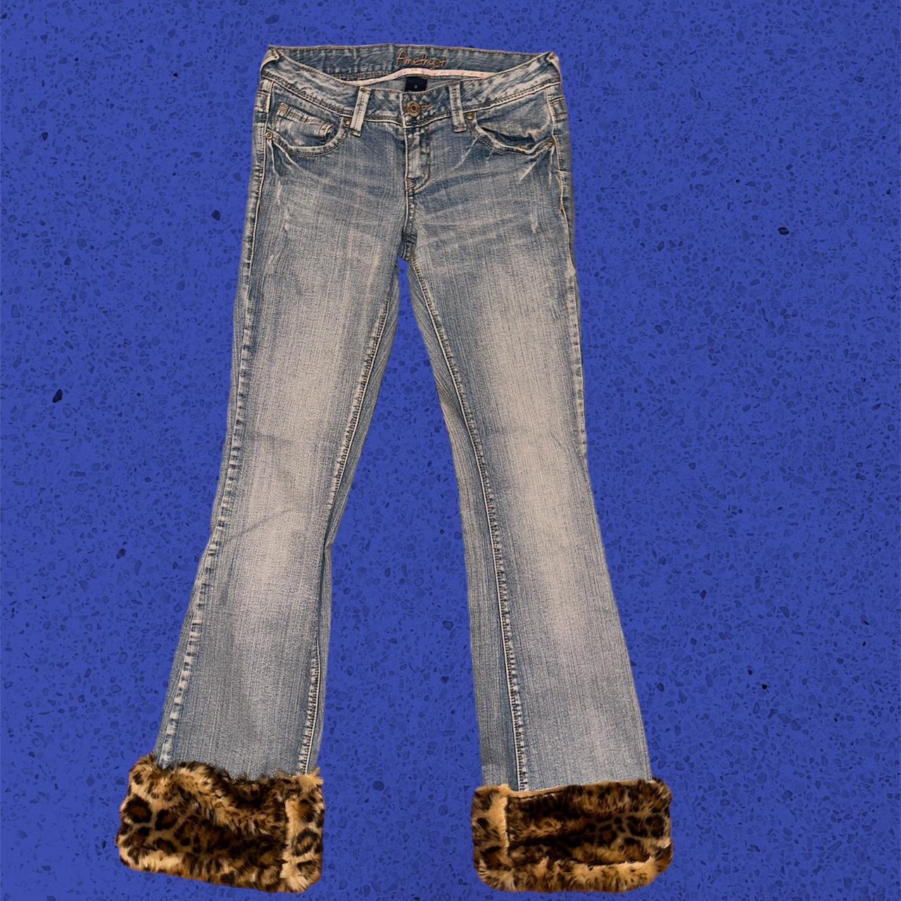 Playboy Women's Brown and Cream Jeans Depop