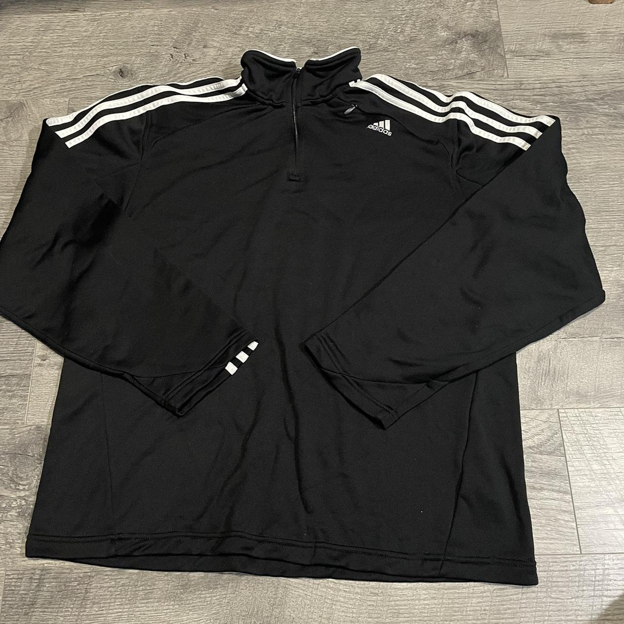 Adidas quarter zip Slanted pocket Size L Ask... - Depop