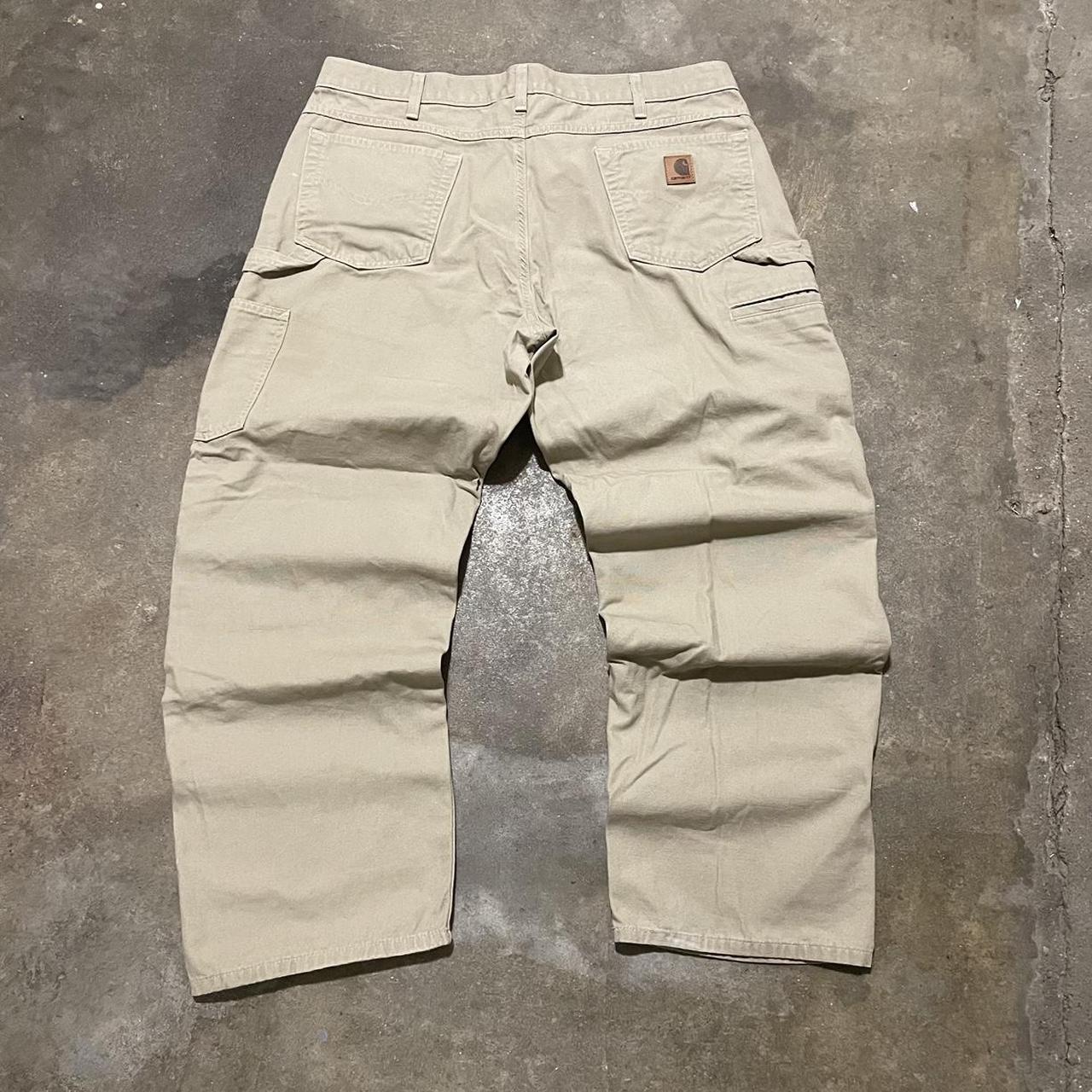 Khaki color mens Carhartt pants. - Depop