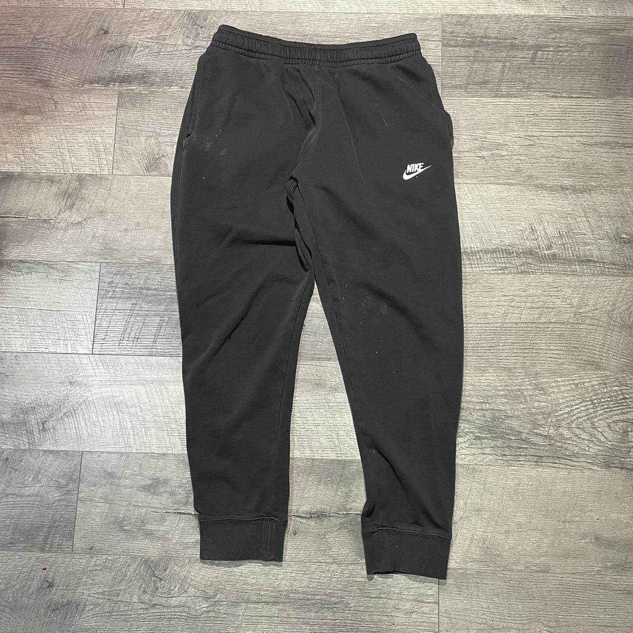 Nike sweatpants Embroidered logo Great fade... - Depop