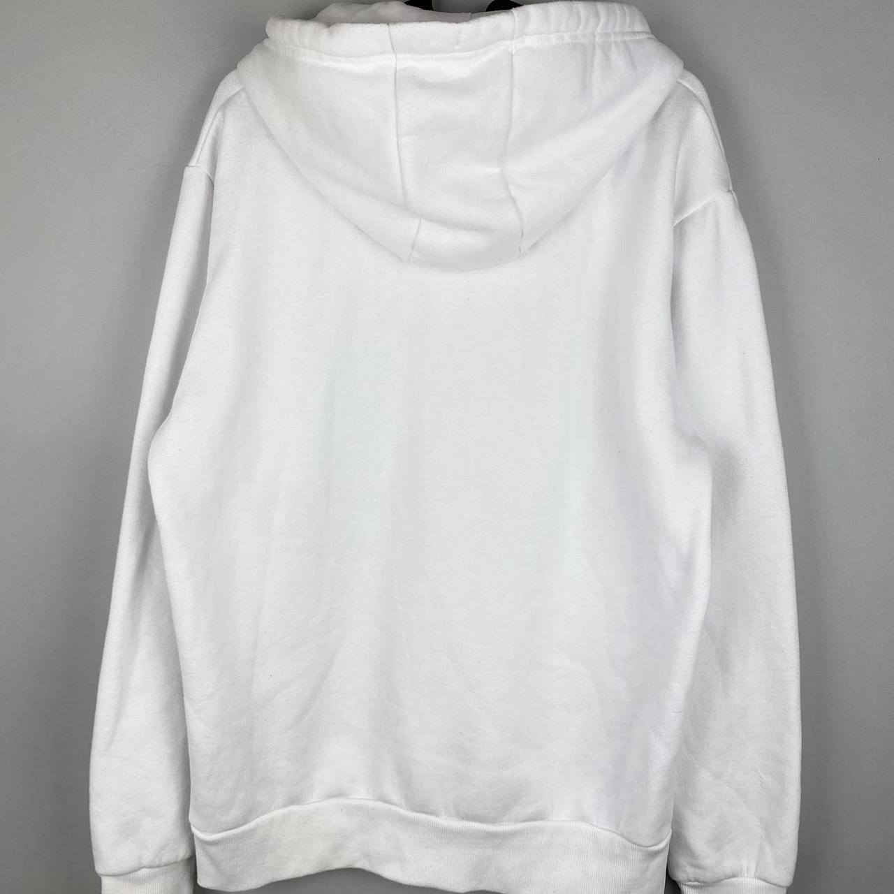 American Vintage Men's White and Red Hoodie Depop