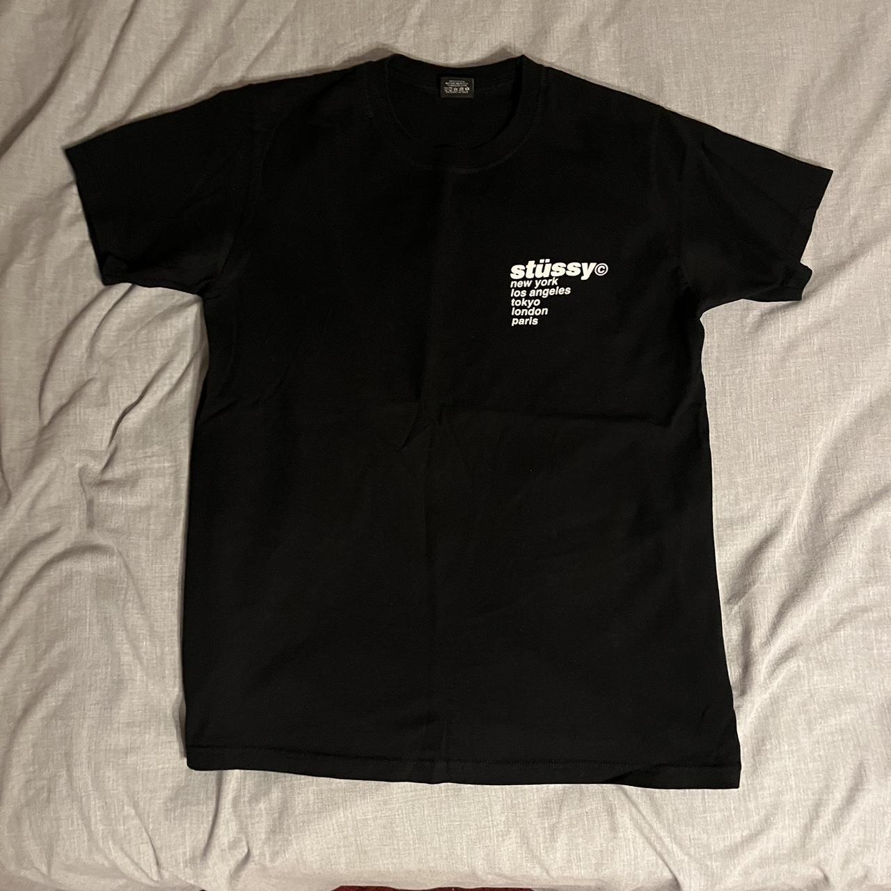 Stussy Strawberry Tee Black - Depop