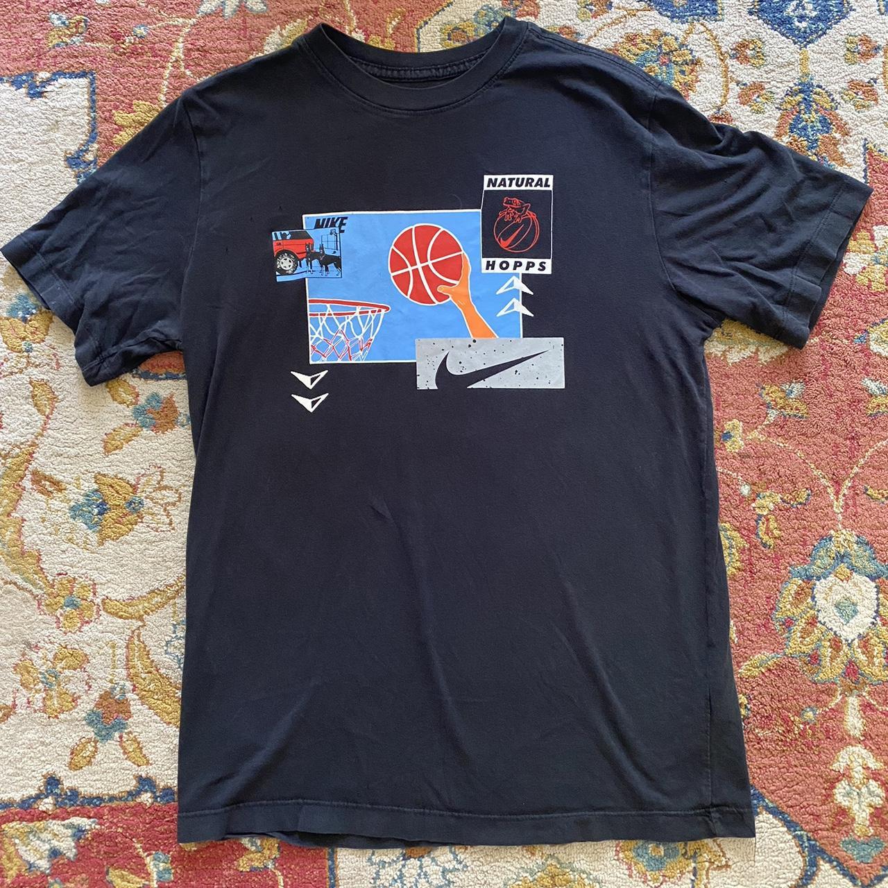 mens black and white nike shirt