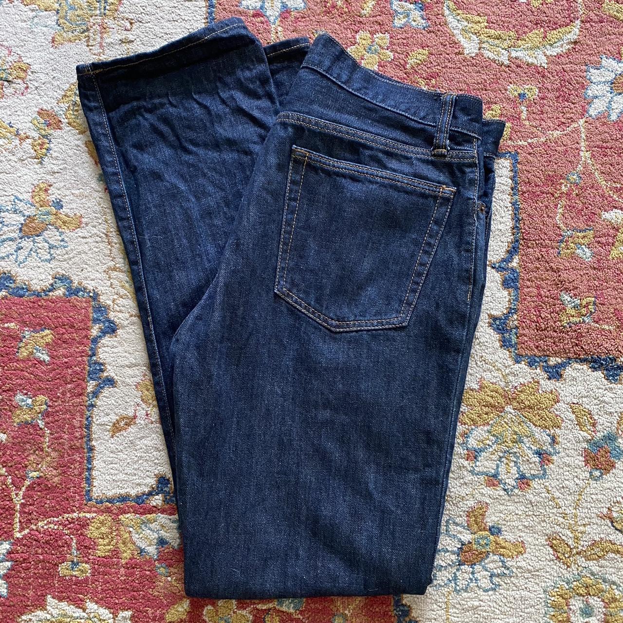 Gap Men's Navy and Blue Jeans Depop
