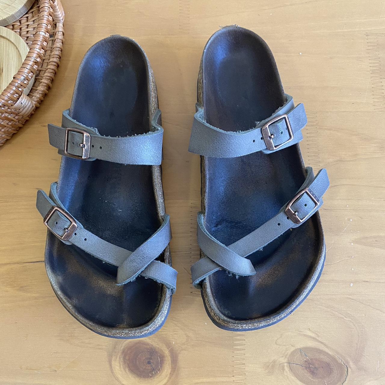 womens grey birkenstocks