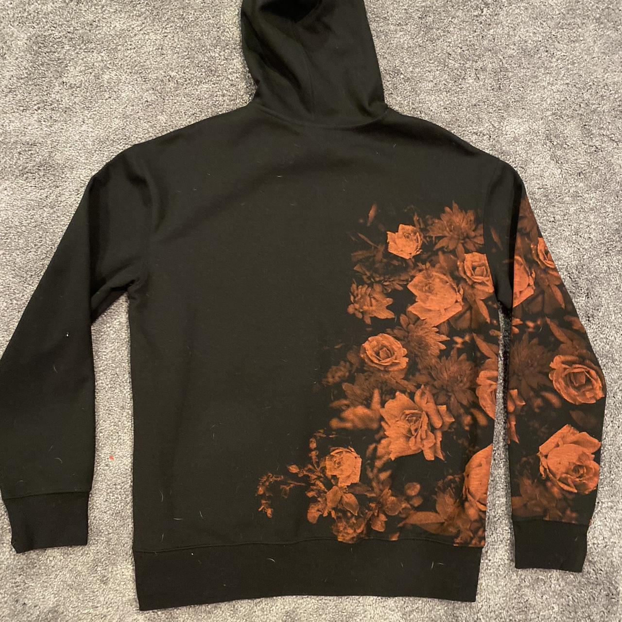 H&m black outlet rose hoodie