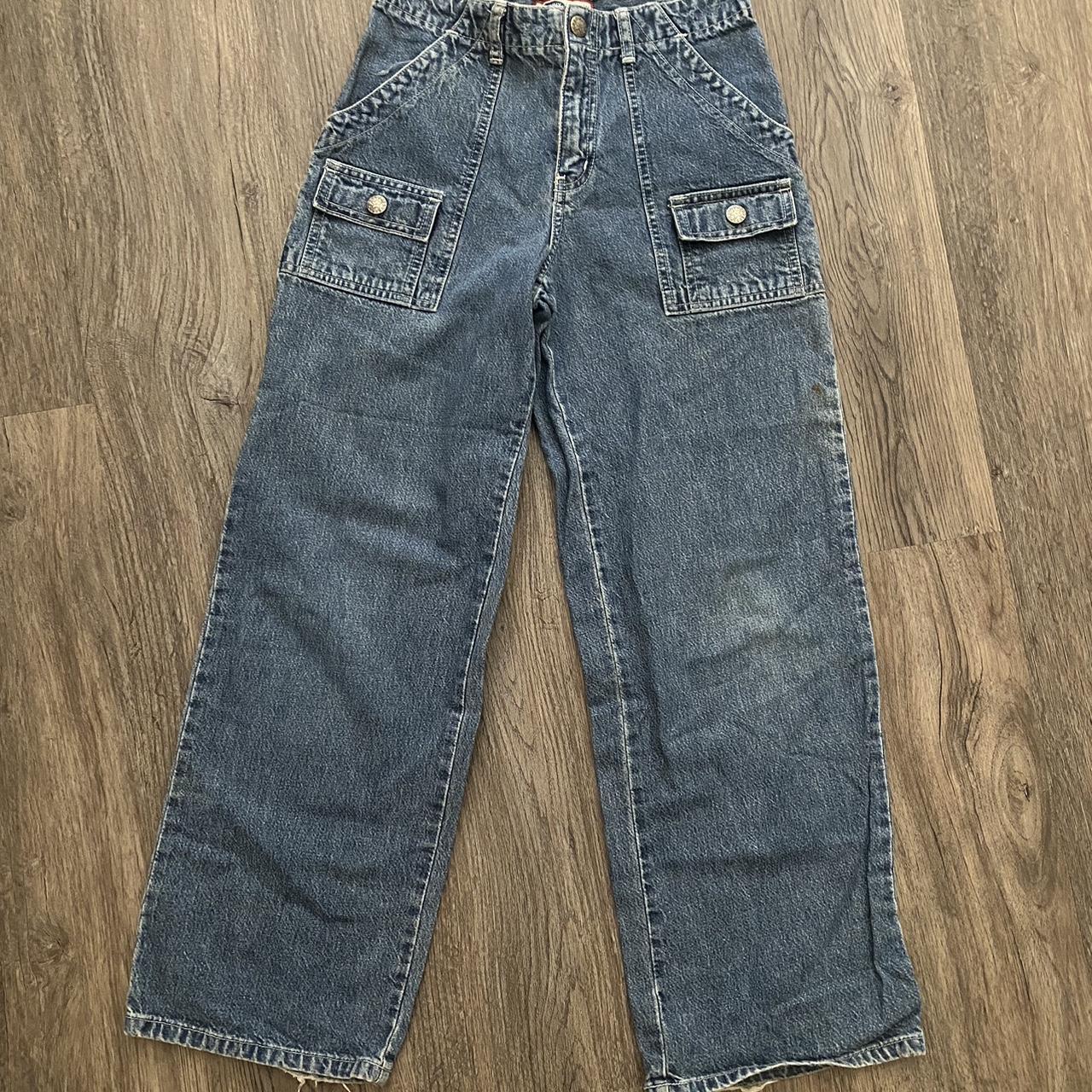 old navy baggy blue jeans ☆ in great condition,... - Depop