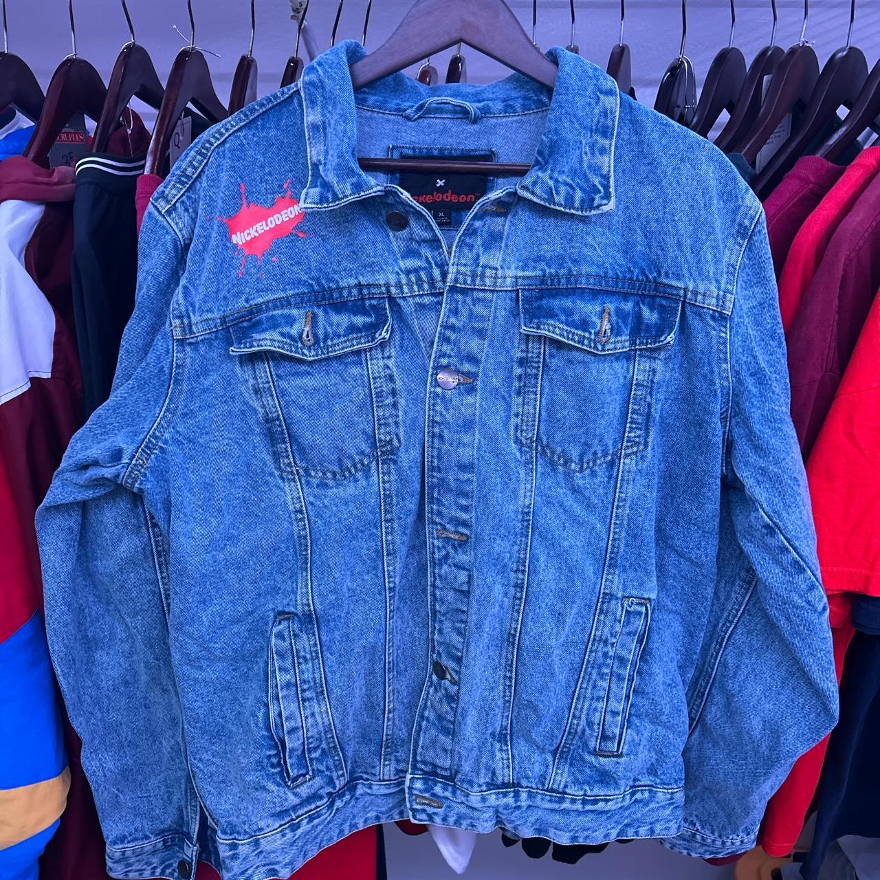 Vintage Nickelodeon members only denim jacket size... - Depop