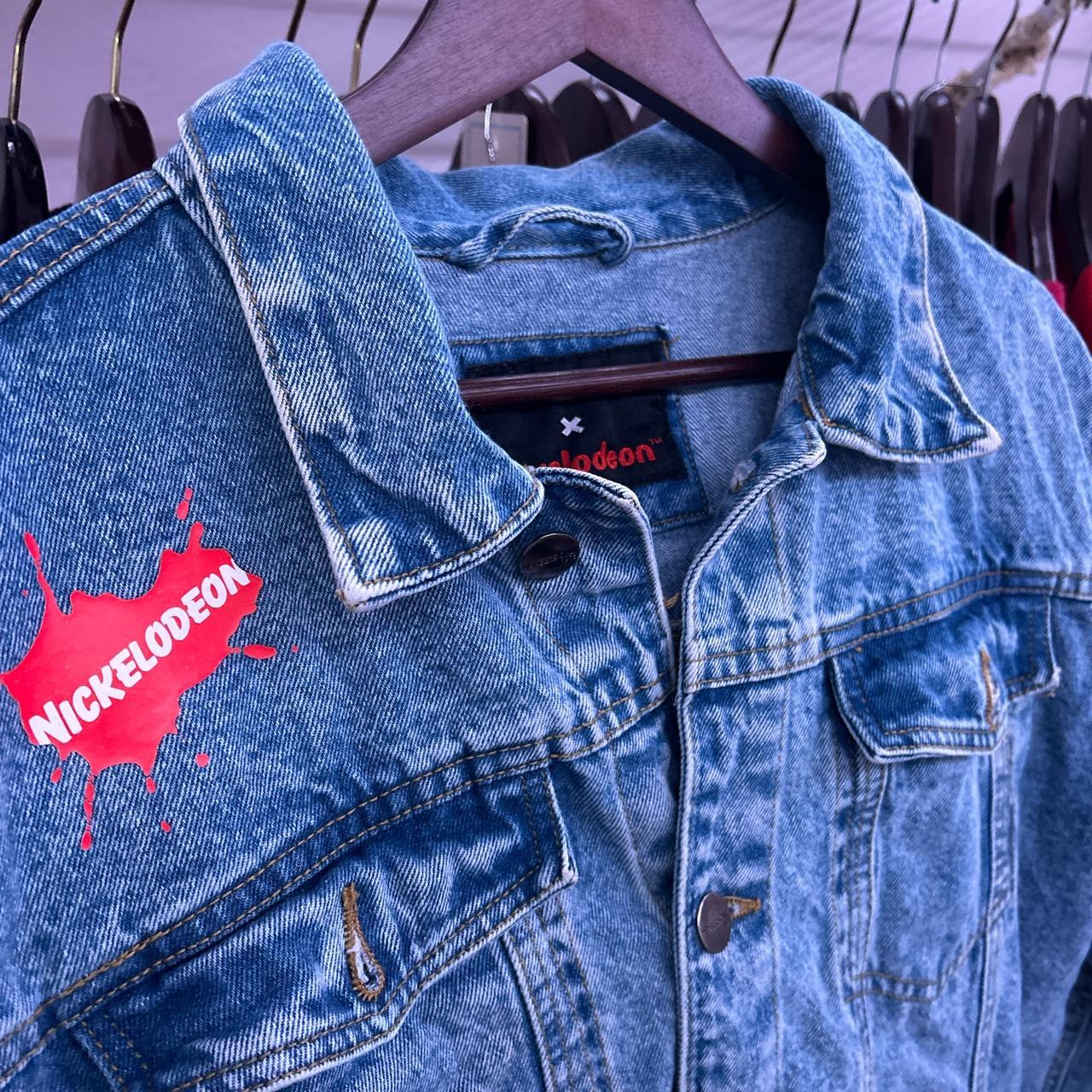 Vintage Nickelodeon members only denim jacket size... - Depop