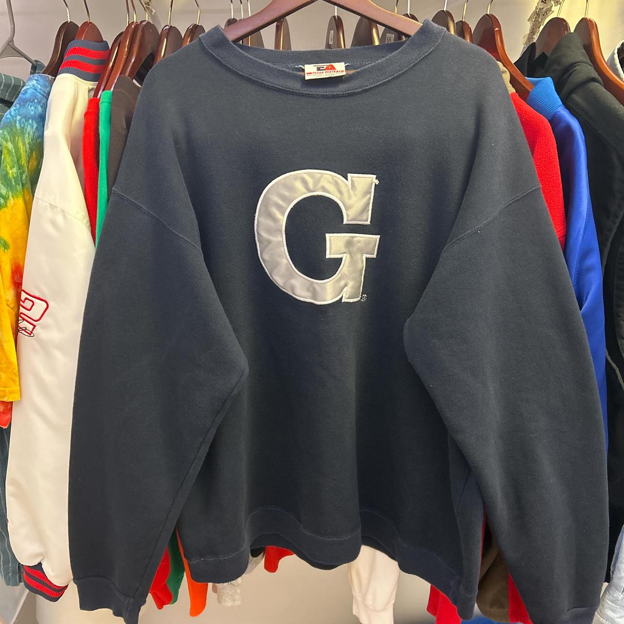 Vintage 1980-90s Georgetown Hoyas graphic sweatshirt - Depop
