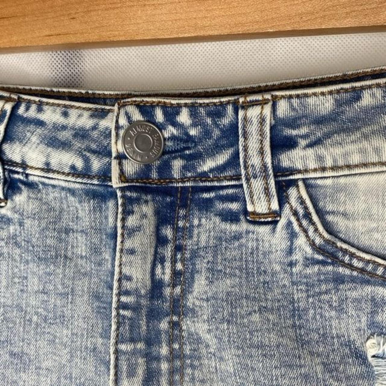 Almost Famous Men's Blue and White Shorts | Depop