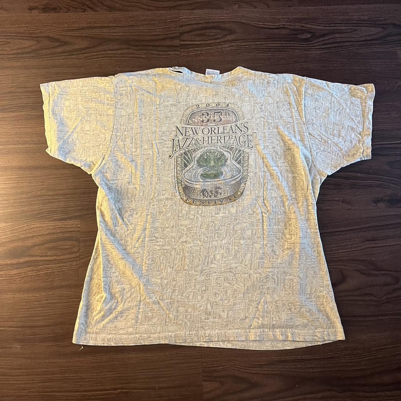 Vintage 2004 New Orleans Jazz Festival Tee XXL Pit... - Depop