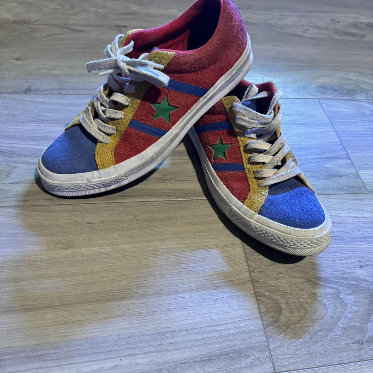 Converse one star multicolor rarely worn size