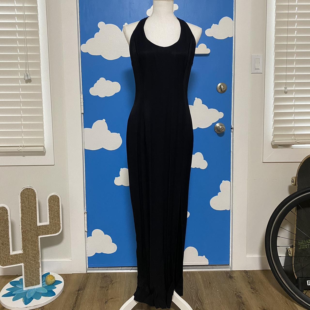 Jessica McClintock Women S Black Dress Depop   P0 