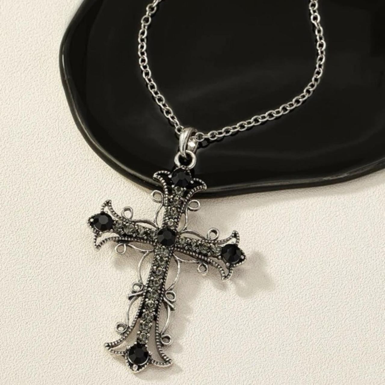 Women's Silver and Black Jewellery
