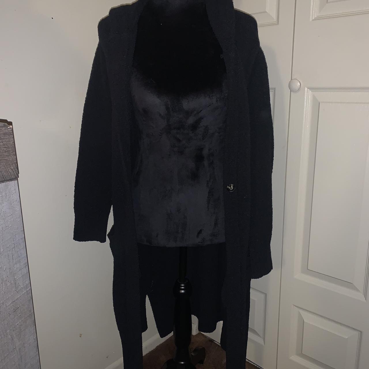Ugg long black cardigan grunge ugg black 2000s Depop