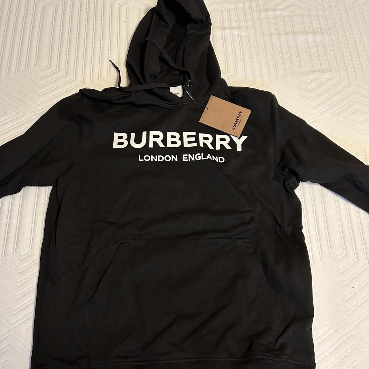 Burberry Logo Lexstone Hoodie very heavy Depop