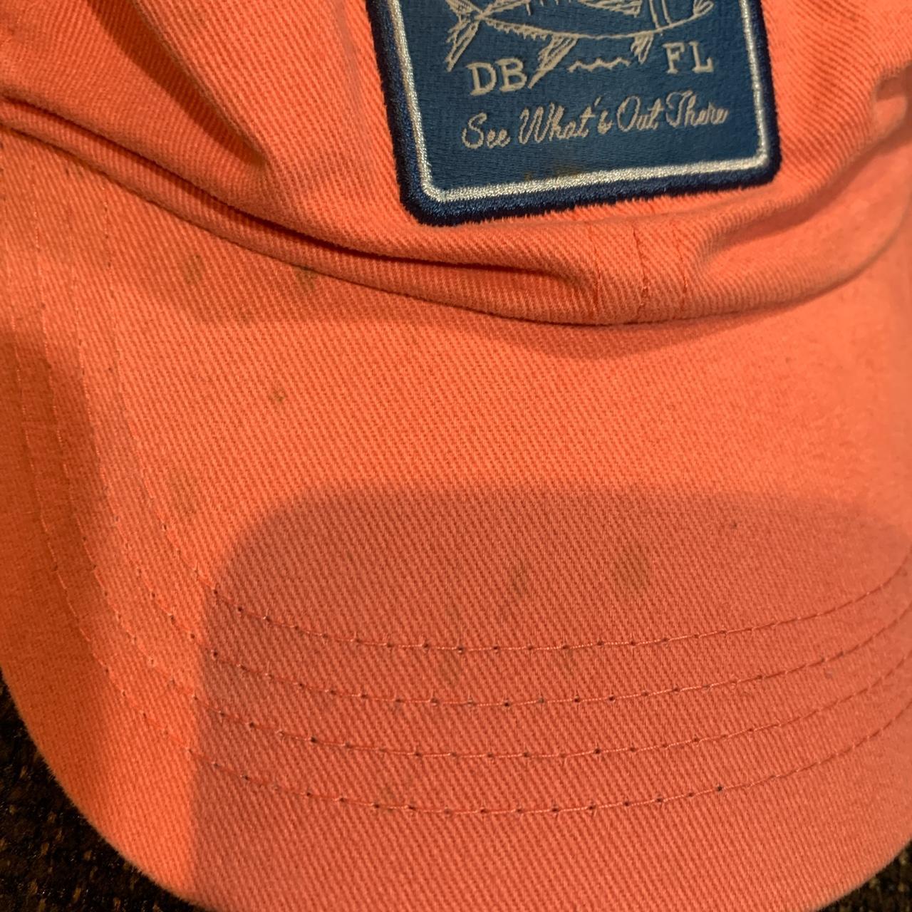 Men's Pink and Blue Hat Depop