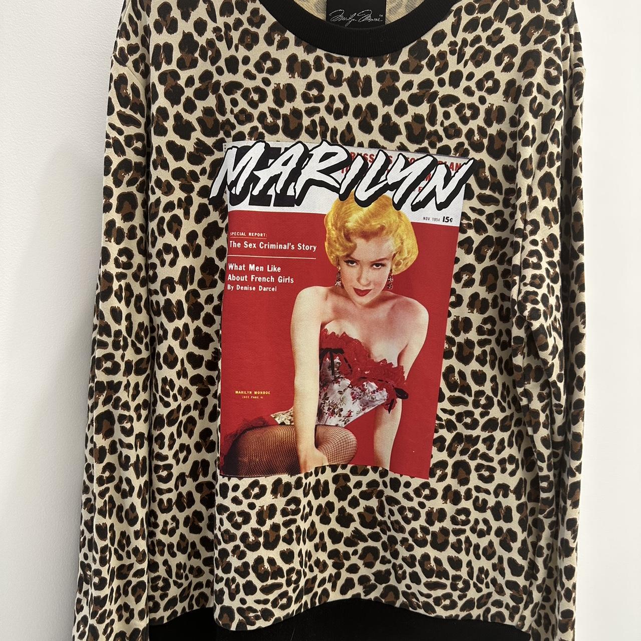 トップス 90s- marilyn monroe pullover sweat print Marilyn Monroe Portrait Signature Crewneck Sweatshirt
